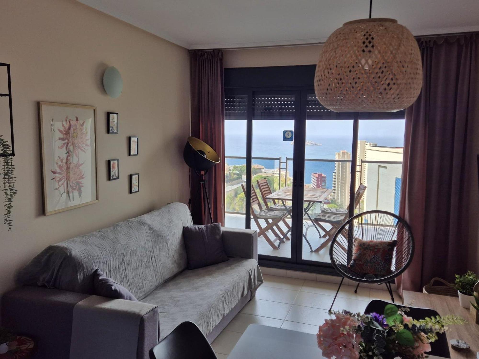 Lujoso Apartamento con vistas al mar en Mirador del Mediterráneo - Gestaltur Benidorm Exterior foto